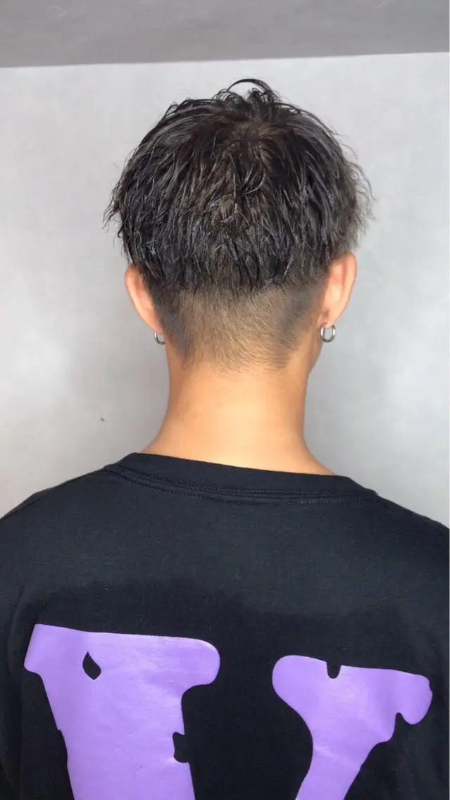 ショート パーマ メンズ メンズパーマ カット BROCANTE立川 karasawa.nのヘアスタイル