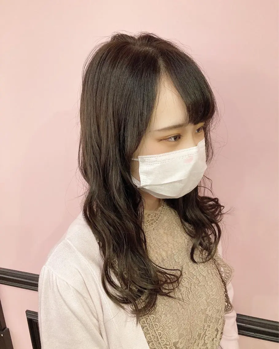 ロング カラー ブルーカラー ブルージュ カット ヘアカラー トリートメント ✨髪質改善縮毛矯正✨ 宇田川修平のヘアスタイル