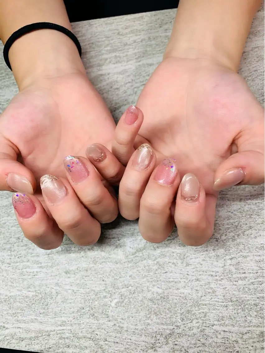 ネイル ラメ(グリッター) ハンドネイル no-birisu nailのネイルデザイン