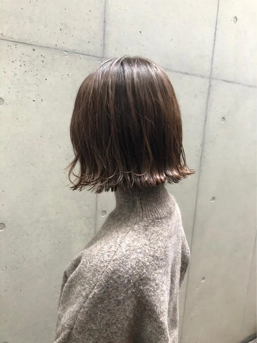 ショート カラー パーマ ボブパーマコテ巻き風 パーマNo1深江秀平のヘアスタイル