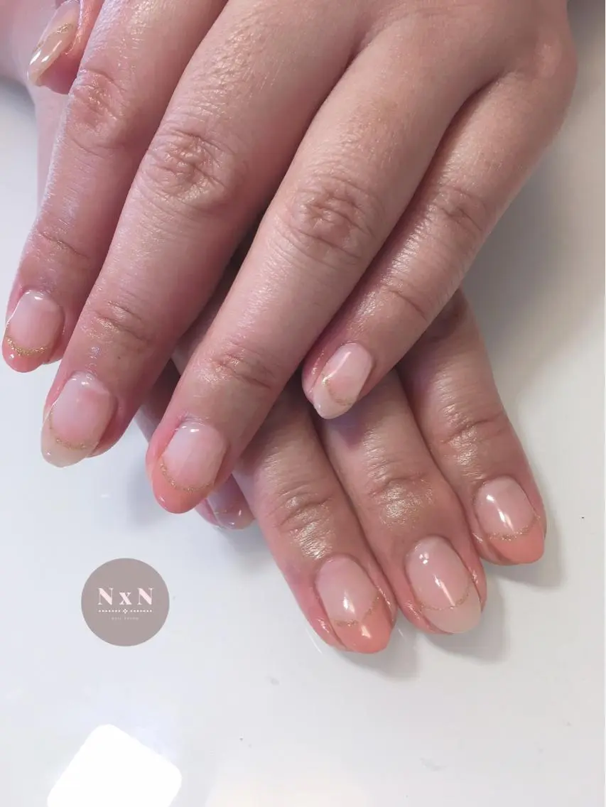 ネイル フレンチネイル ジェルネイル ぷっくりネイル ハンドネイル nail salon N×Nのネイルデザイン