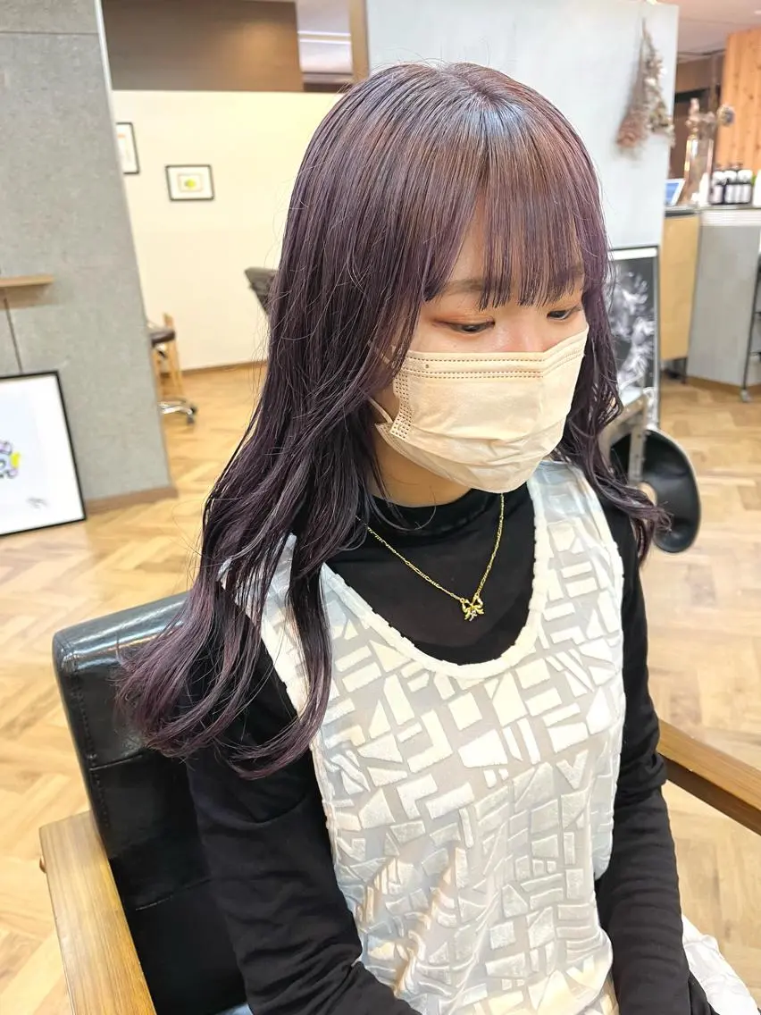 ロング カラー ena/ブリーチなし 透明感・レイヤー🎀のヘアスタイル