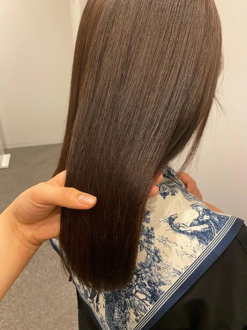セミロング 髪質改善 Aujuaソムリエ 🎨‎♡HARUのヘアスタイル