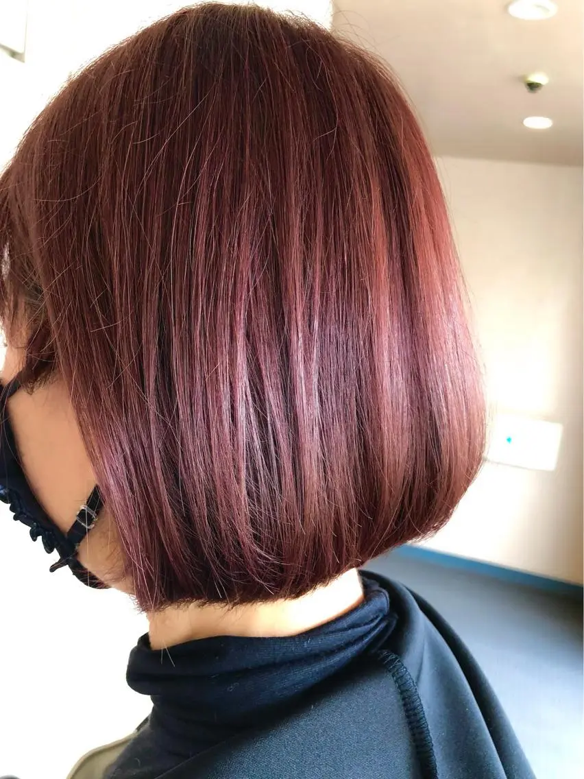 ロング カラー 努島 樹のヘアスタイル