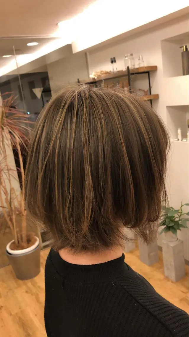 ショート カラー ハイライトカラー ハイライト 美髪矯正・レイヤー 倉友哉のヘアスタイル