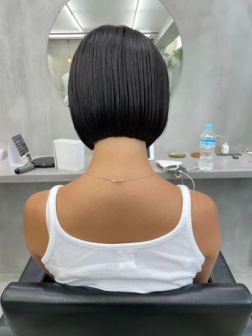ショート カラー ボブ カット ヘアカラー トリートメント 👑ボブはお任せ ミヤノ👑のヘアスタイル