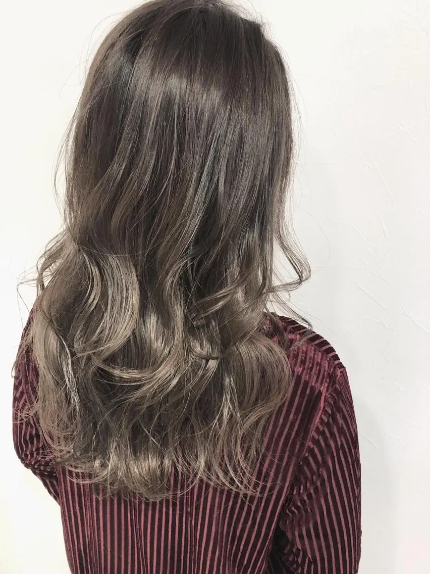 セミロング カット ヘアカラー 縮毛矯正 トリートメント 夜23時まで予約🉑 reverieあきらのヘアスタイル