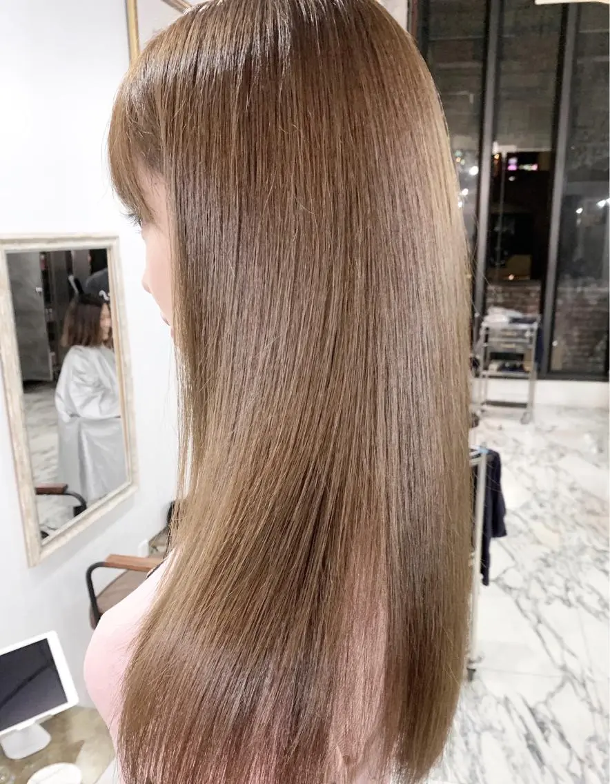 セミロング エクステ(レミー毛) NINEのヘアスタイル