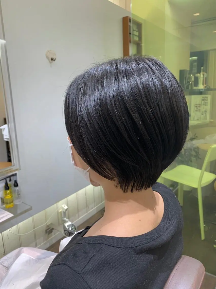 ショート デジタルパーマ🫧 韓国風ヘア🫧サクラのヘアスタイル
