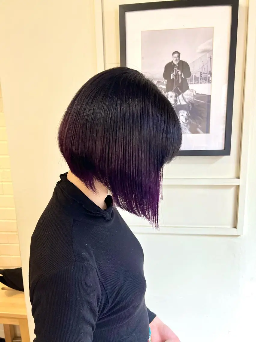 ショート カラー 黒髪 グラデーションカラー ボブ 🌿ダブルカラー/ 表参道/中村渓太のヘアスタイル