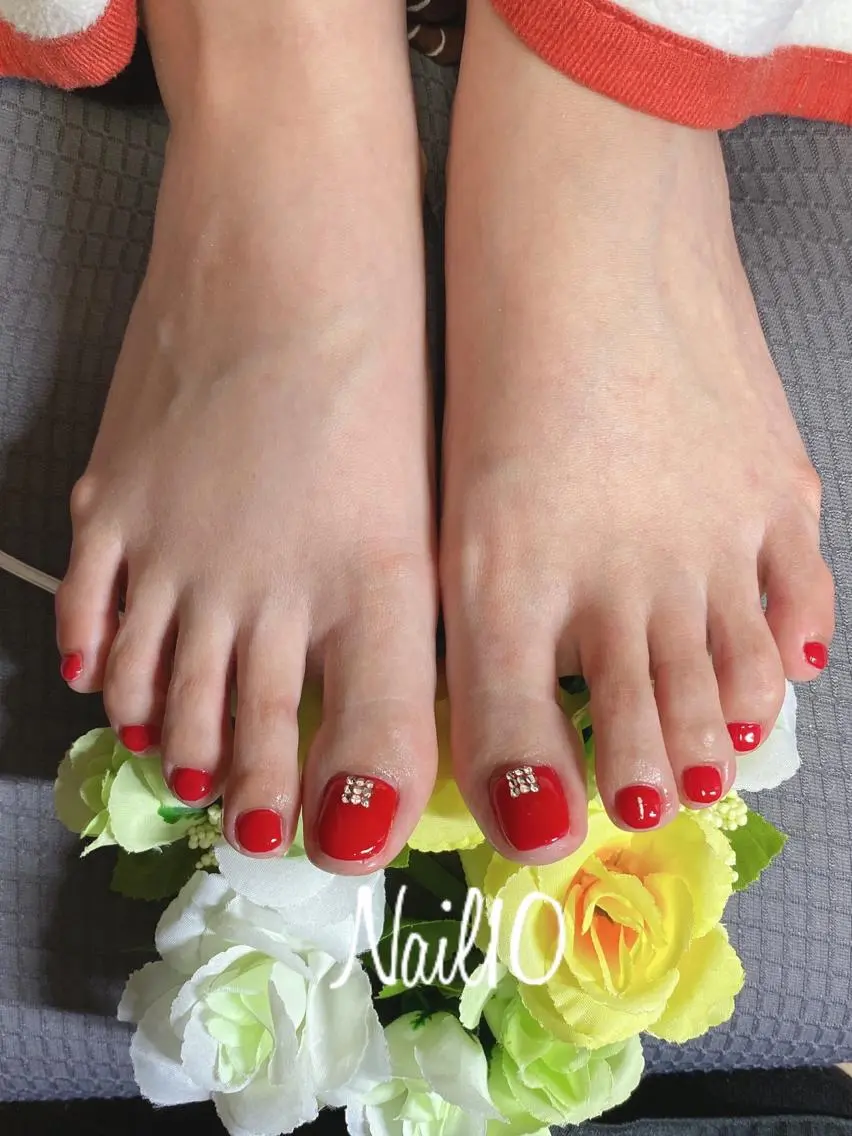 ネイル ラメ(グリッター) ラメグラデーション ストーンネイル Nail10 Kakoのネイルデザイン