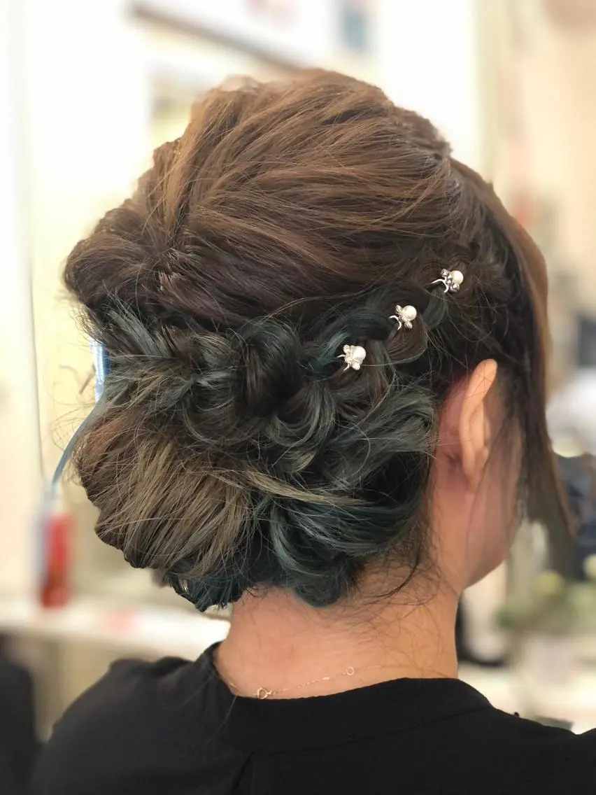 ミディアム ヘアセット 縮毛矯正の達人 ☆ 松本のヘアスタイル