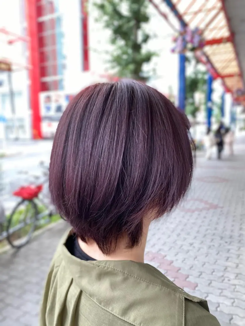 ショート ヘアカラー ゆぴ☾‪/推しカラー /ハイトーンのヘアスタイル