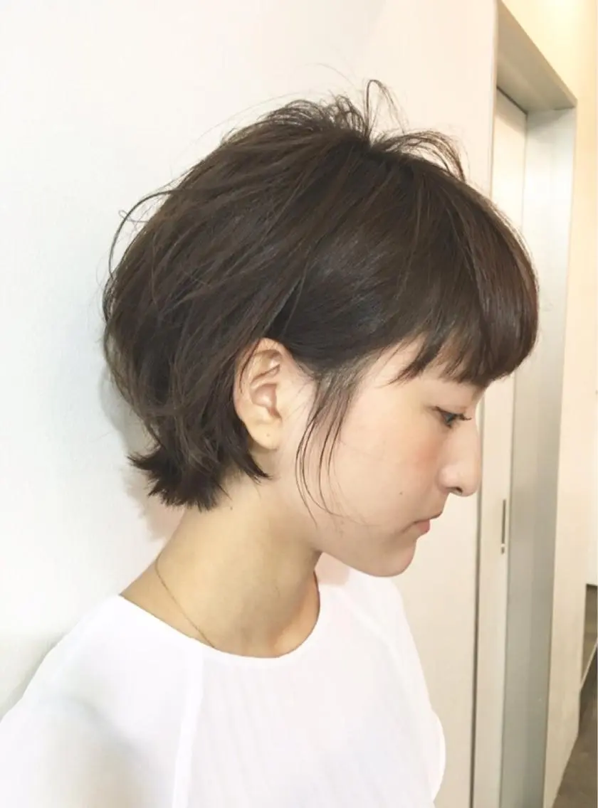 ショート カラー パーマ アディクシーカラー グラデーションカラー トリートメント stylist takahashiのヘアスタイル