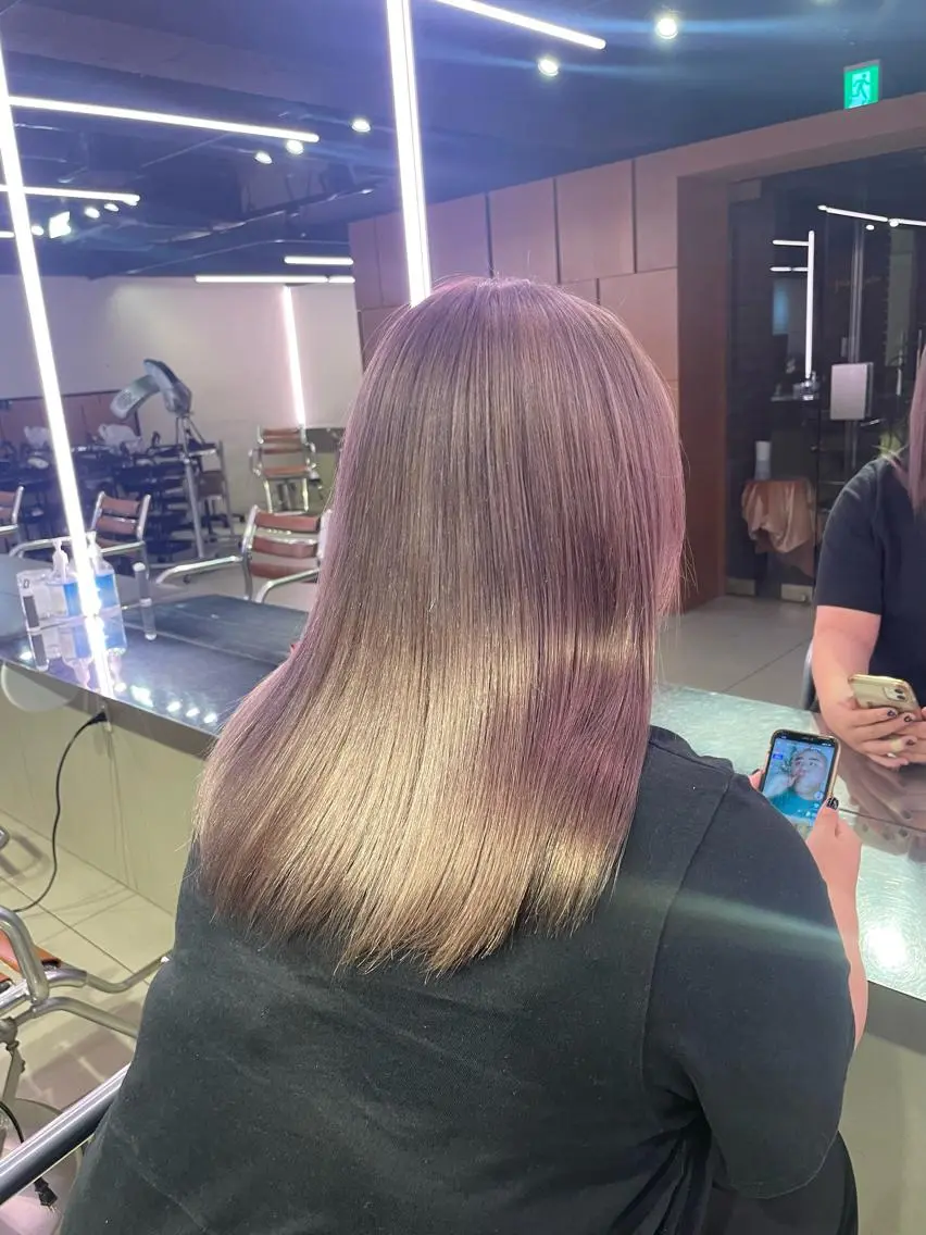 セミロング セミロングパーマ たかはし はるかのヘアスタイル