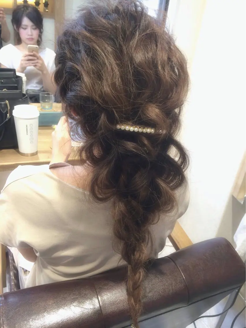 ミディアム セミロング ロング カラー パーマ ヘアアレンジ 縮毛矯正/美髪 髪質改善/石田幸輔のヘアスタイル