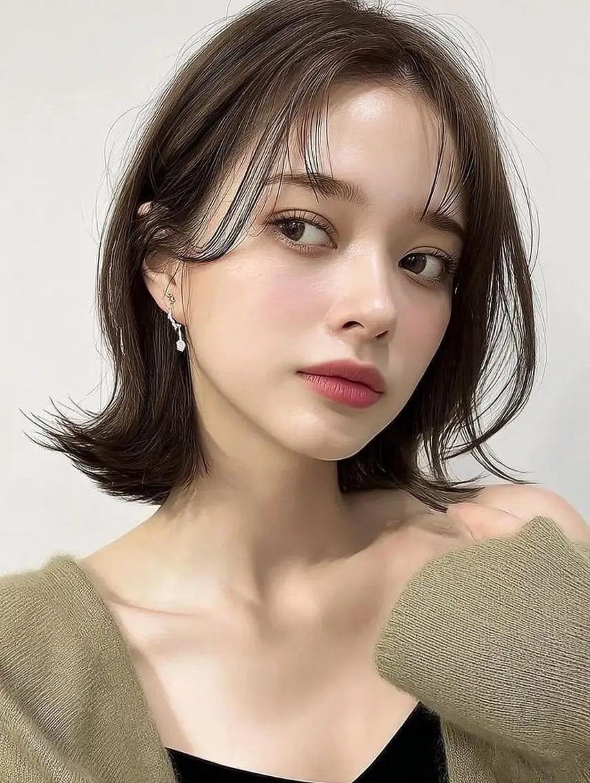 ショート ヘアアレンジ 髪質改善 韓国風ヘア レイヤーカット 似合わせカット シースルーバング カット ヘアカラー Ayumu /京都/西院のヘアスタイル