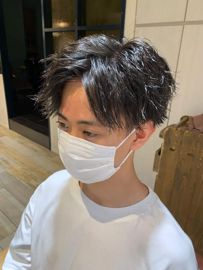 パーマ メンズ 💖クボ モモ💖のヘアスタイル