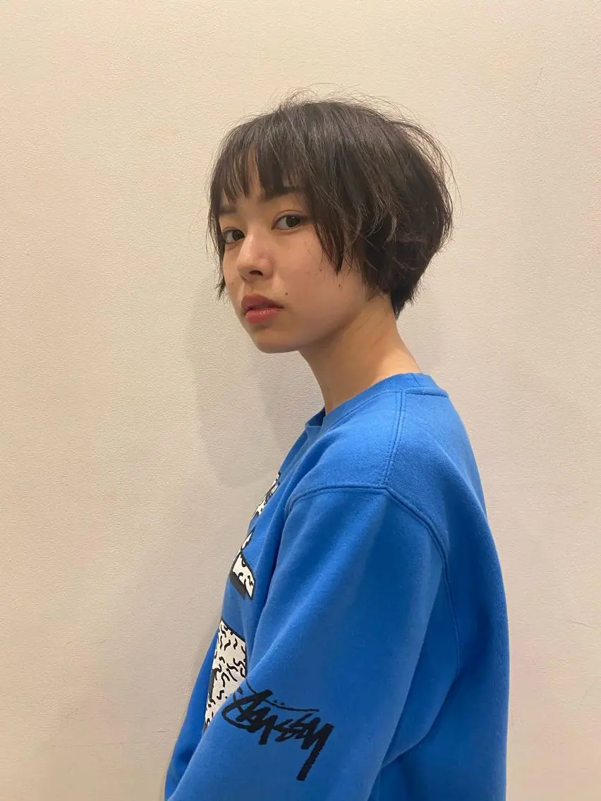 ショート ショートヘア パーマ / ボブ /ショート 谷口 陸のヘアスタイル