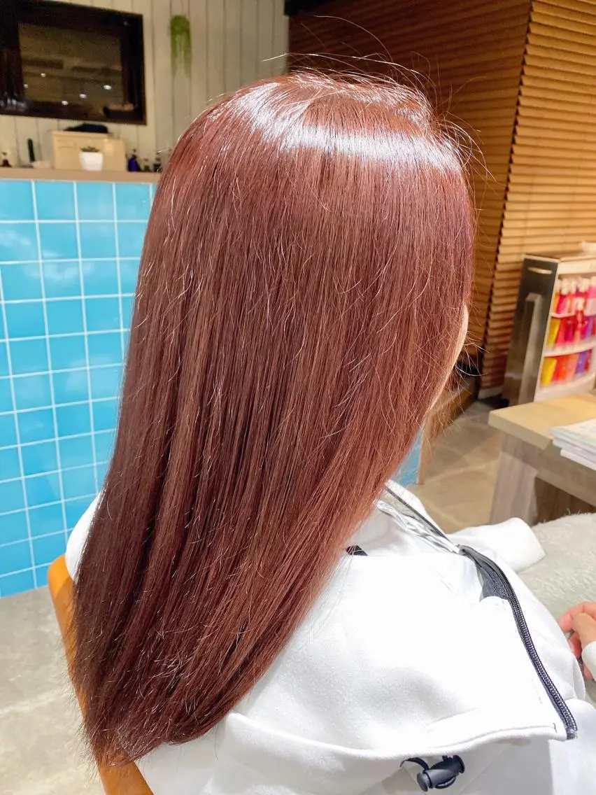 ミディアム カラー ヘアアレンジ 🟣メンズパーマ 川端 永遠🟣のヘアスタイル