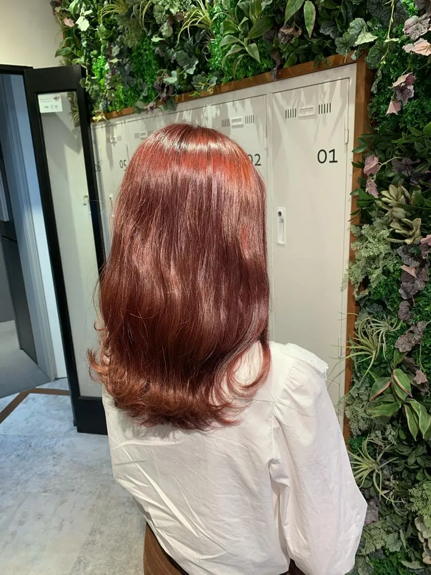 ロング カラー アッシュ ピンクカラー ピンクアッシュ 髪質改善/白髪ぼかし KENTAのヘアスタイル