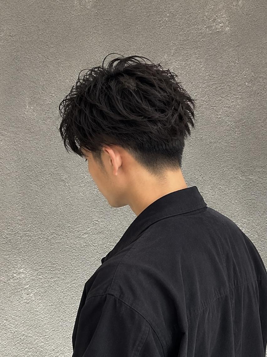 ショート メンズ パーマ マッシュ メンズパーマ メンズショート 刈り上げ ショートヘア 脇田 麗乃のヘアスタイル