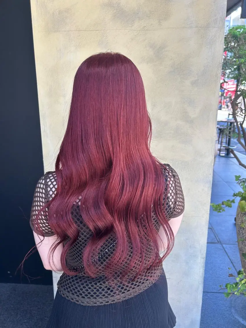 ロング カラー ヘアアレンジ マツエク・マツパ アイブロウ カット ヘアカラー トリートメント 🇰🇷レイヤー/ト レンドまつげ🎀ミキのヘアスタイル