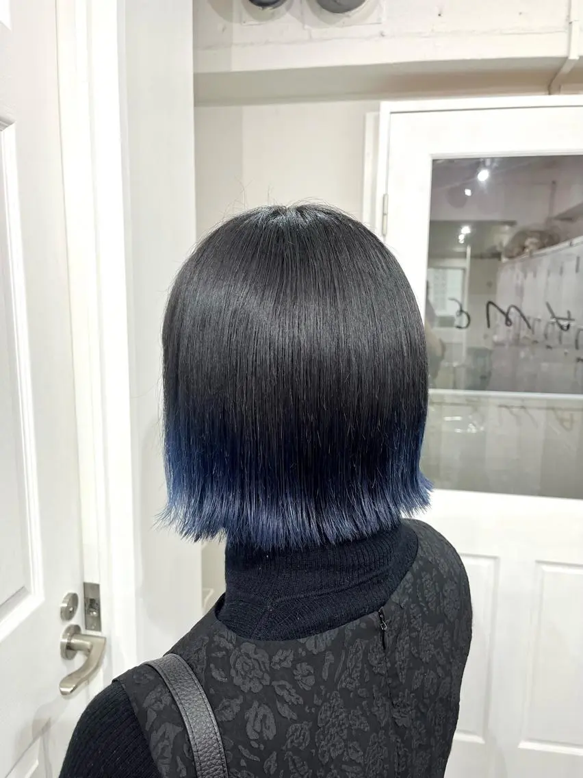 ショート カラー ヘアカラー トリートメント ♱地雷カラー♱ウルフ ♱ 藍衣 ♱のヘアスタイル