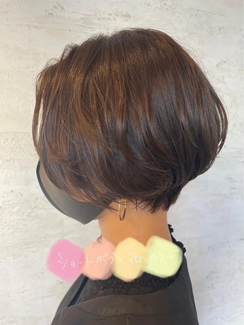 ショート カラー はやしほのか| ヘアセット×カラーのヘアスタイル