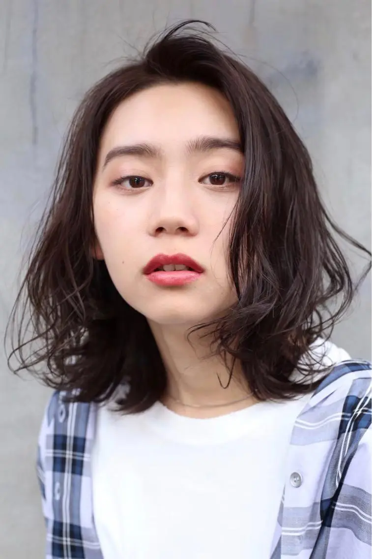 ミディアム 鈴木 マサアキのヘアスタイル