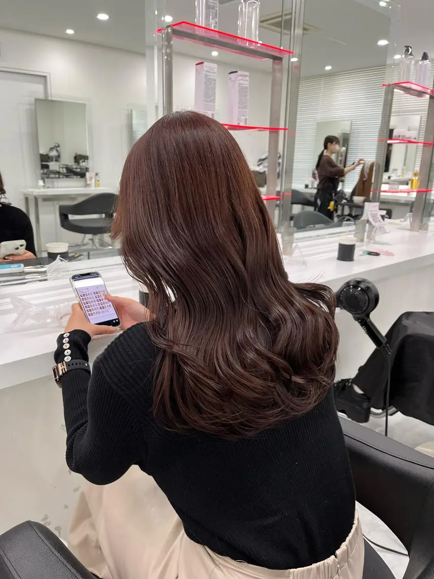カラー ヘアアレンジ ヘアカラー トリートメント ヘッドスパ ヘアセット ブリーチなし透明感 💗RYOTAのヘアスタイル