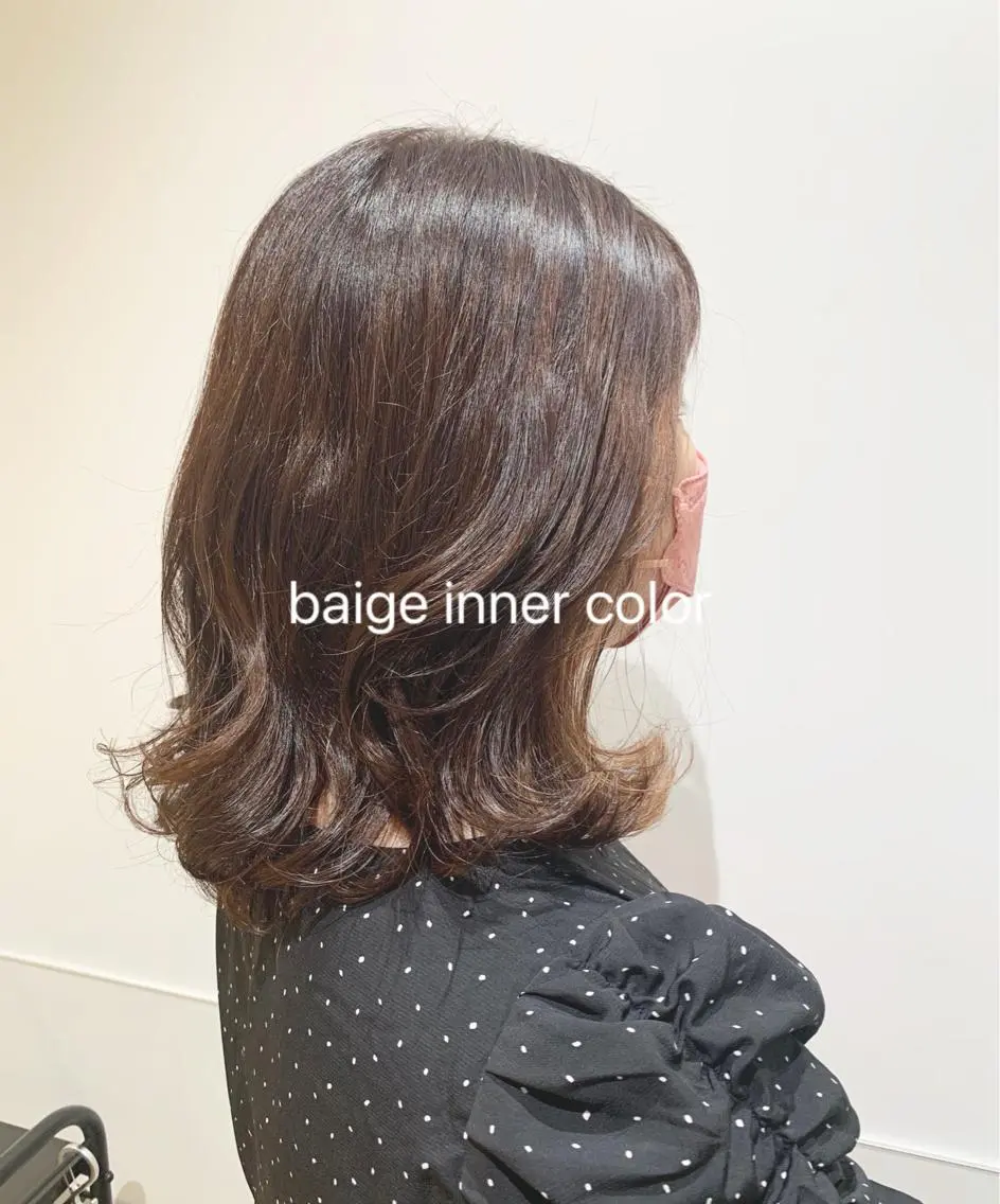ミディアム カラー ヘアアレンジ カット ヘアカラー トリートメント 透明感カラー ボブ 髪と心を整える美容師のヘアスタイル