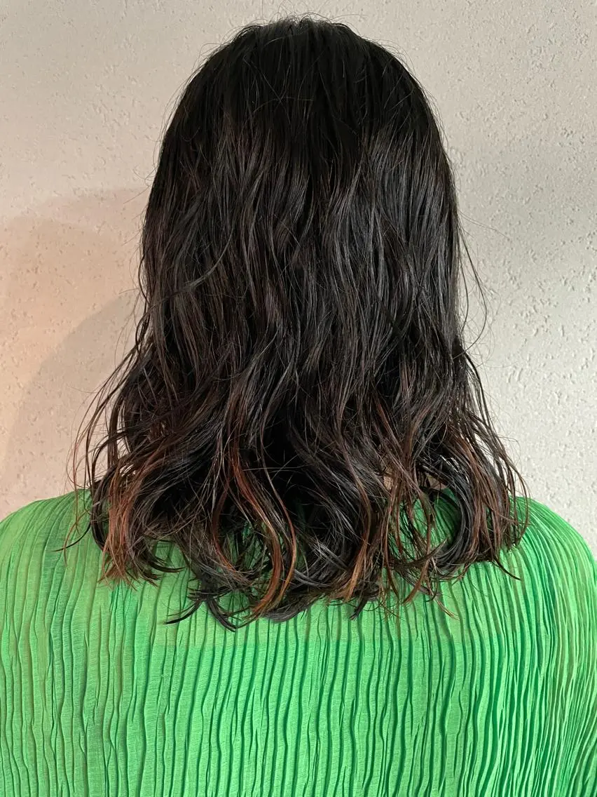 ミディアム パーマ 吉田一輝 外国人パーマのヘアスタイル