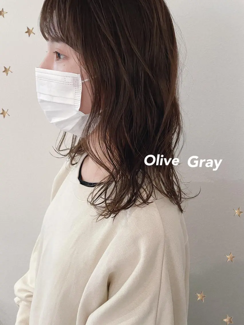 ミディアム カラー ヘアカラー トリートメント 市川 千夏のヘアスタイル