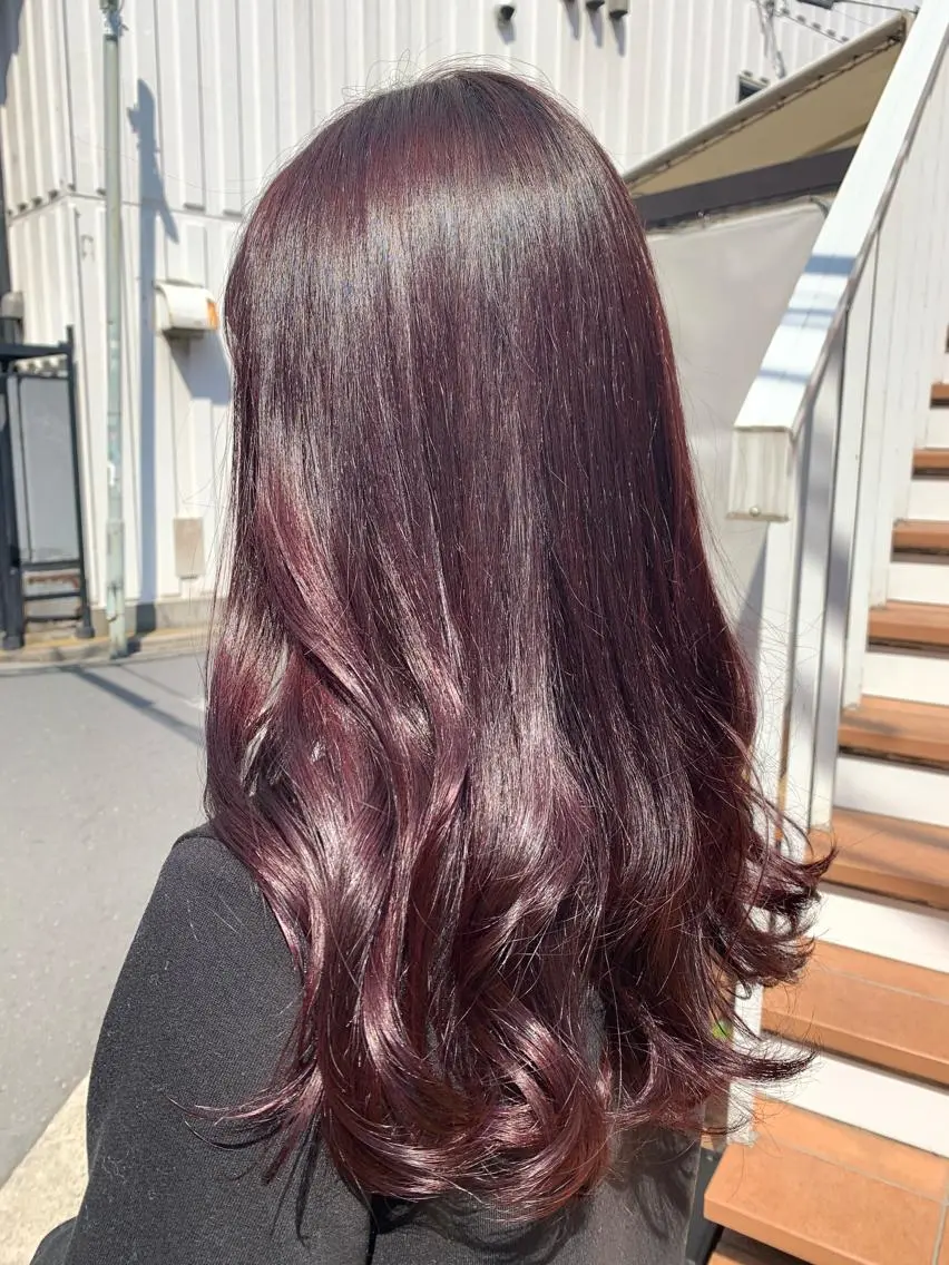 ミディアム カラー ヘアカラー トリートメント 薄田 珠美のヘアスタイル
