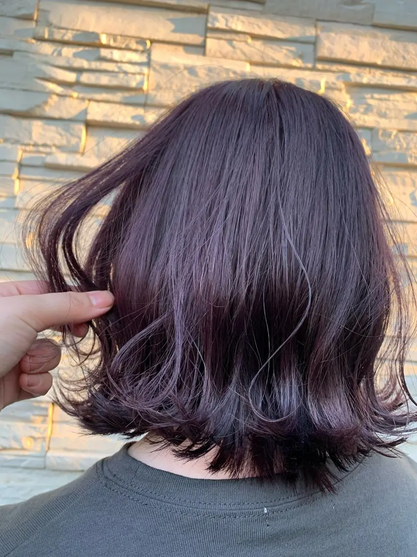 ショート パープルカラー カット ヘアカラー トリートメント 😺ヒアリング 重視😺小川のヘアスタイル