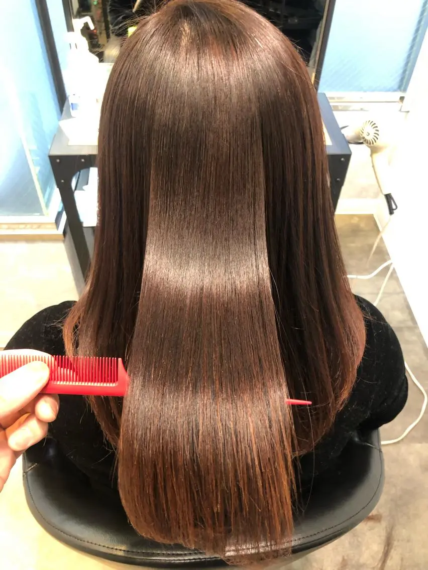セミロング 志木駅1分☆髪質改善 ミニモ限定特別割引✨のヘアスタイル