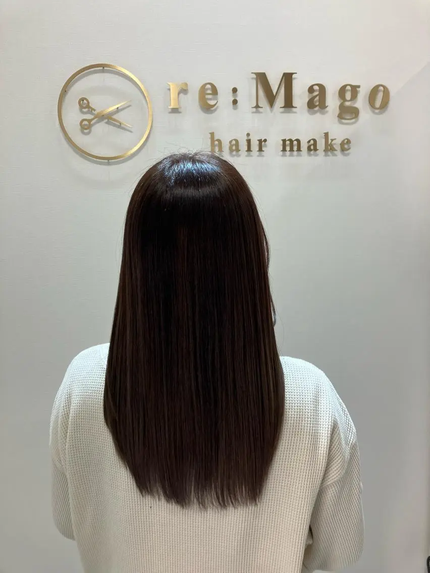 ロング カラー ヘアアレンジ キッズ カット ヘアカラー トリートメント 横浜関内髪質改善 re:Magoのヘアスタイル