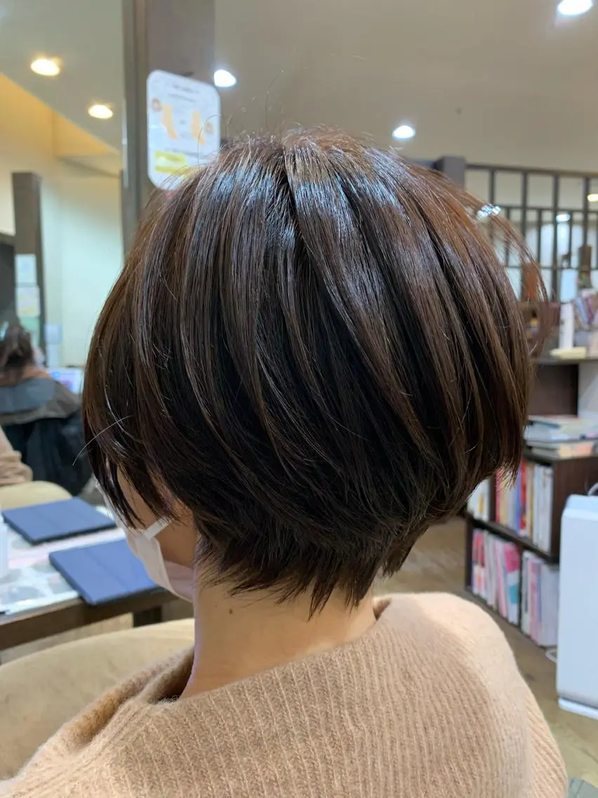 ショート カラー カット ヘアカラー トリートメント 中野  淳のヘアスタイル