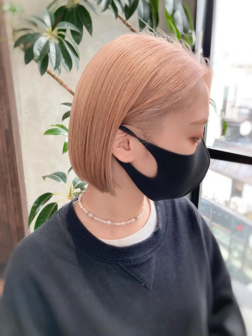 ショート 切りっぱなしボブ ボブ 波巻きスパイラルパー マ/シャドウパーマ駿のヘアスタイル