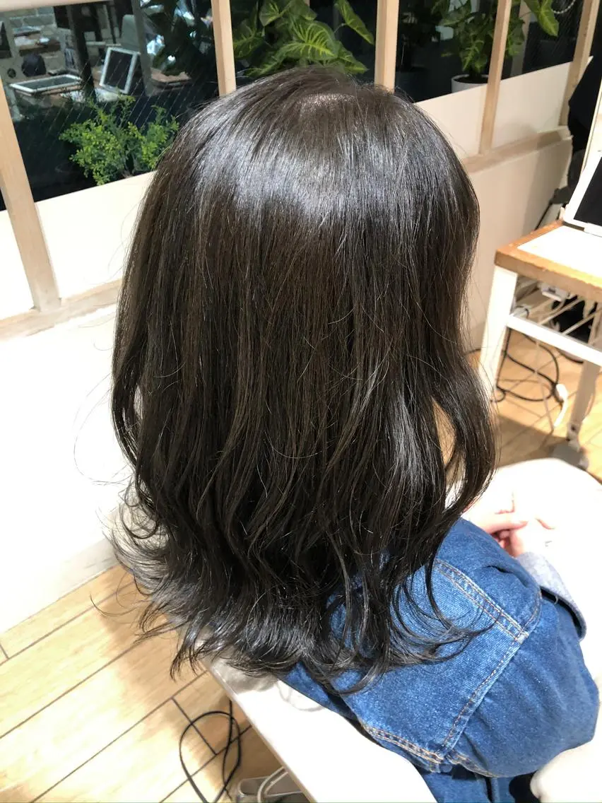 セミロング カット 縮毛矯正 トリートメント 市原 大翼のヘアスタイル