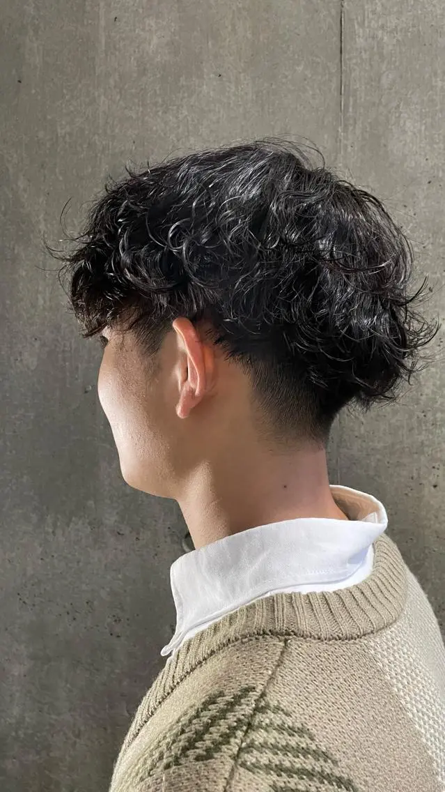 パーマ メンズ もりたみかこ 美容師お休み中のヘアスタイル