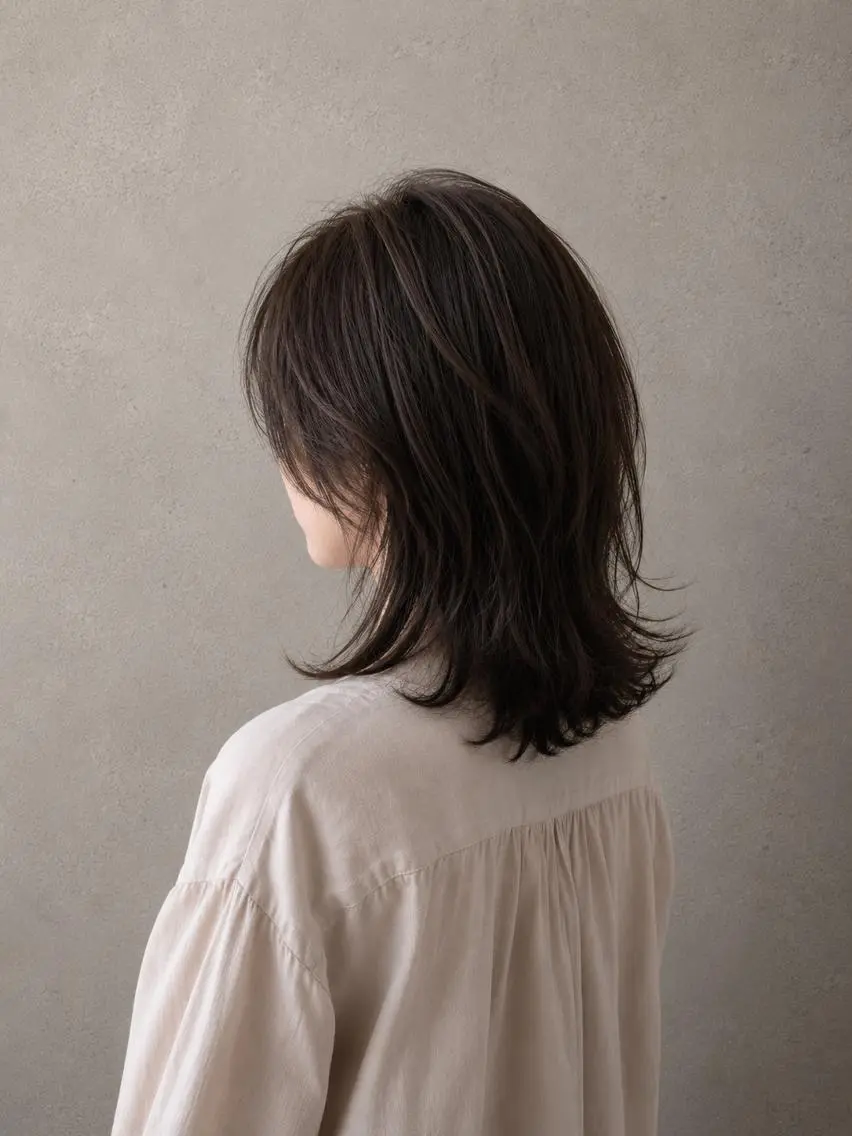 ミディアム 川畑 理花のヘアスタイル