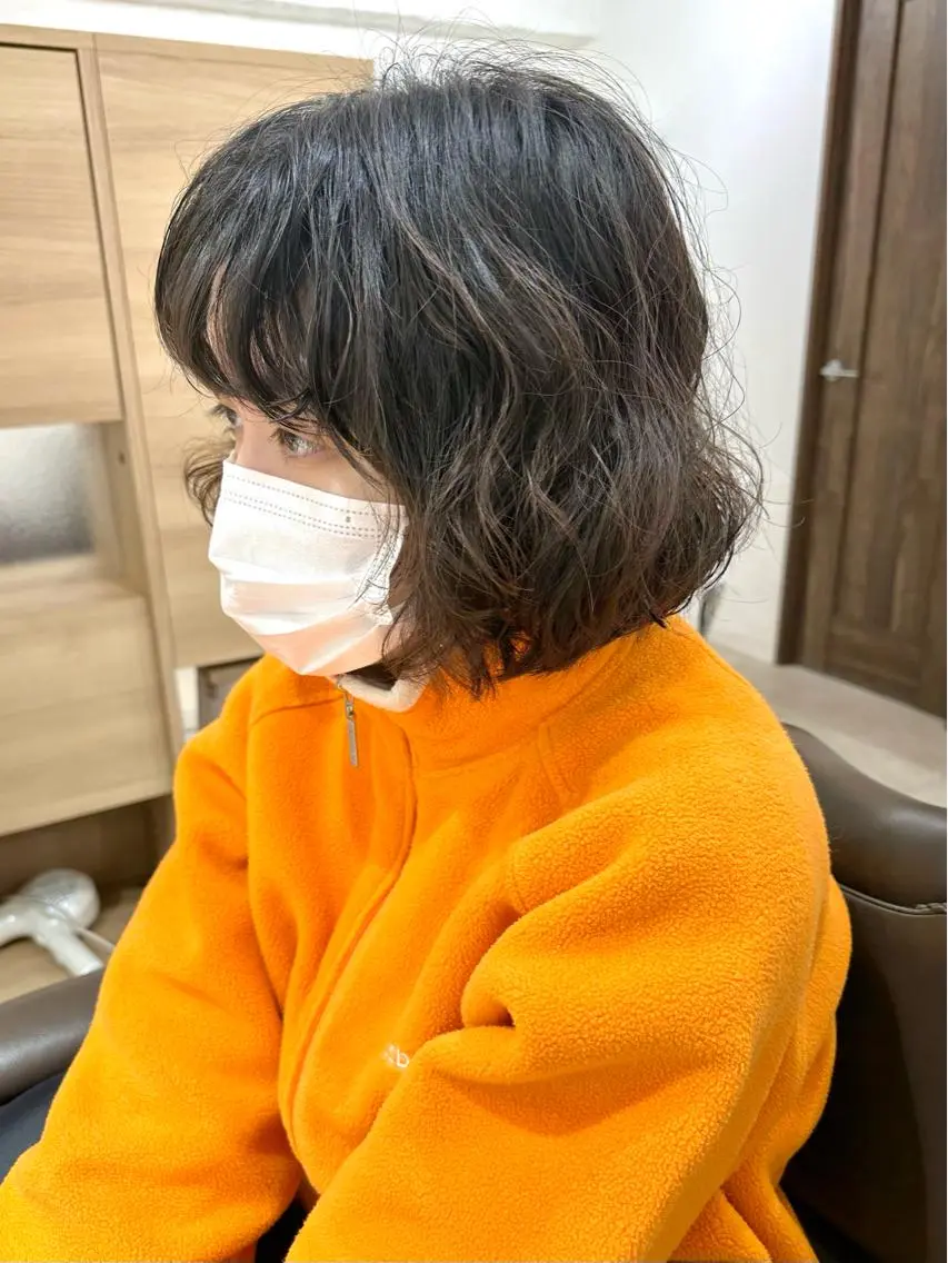 ショート パーマ 髪質改善 縮毛矯正/ レイヤー/銀座/本木のヘアスタイル