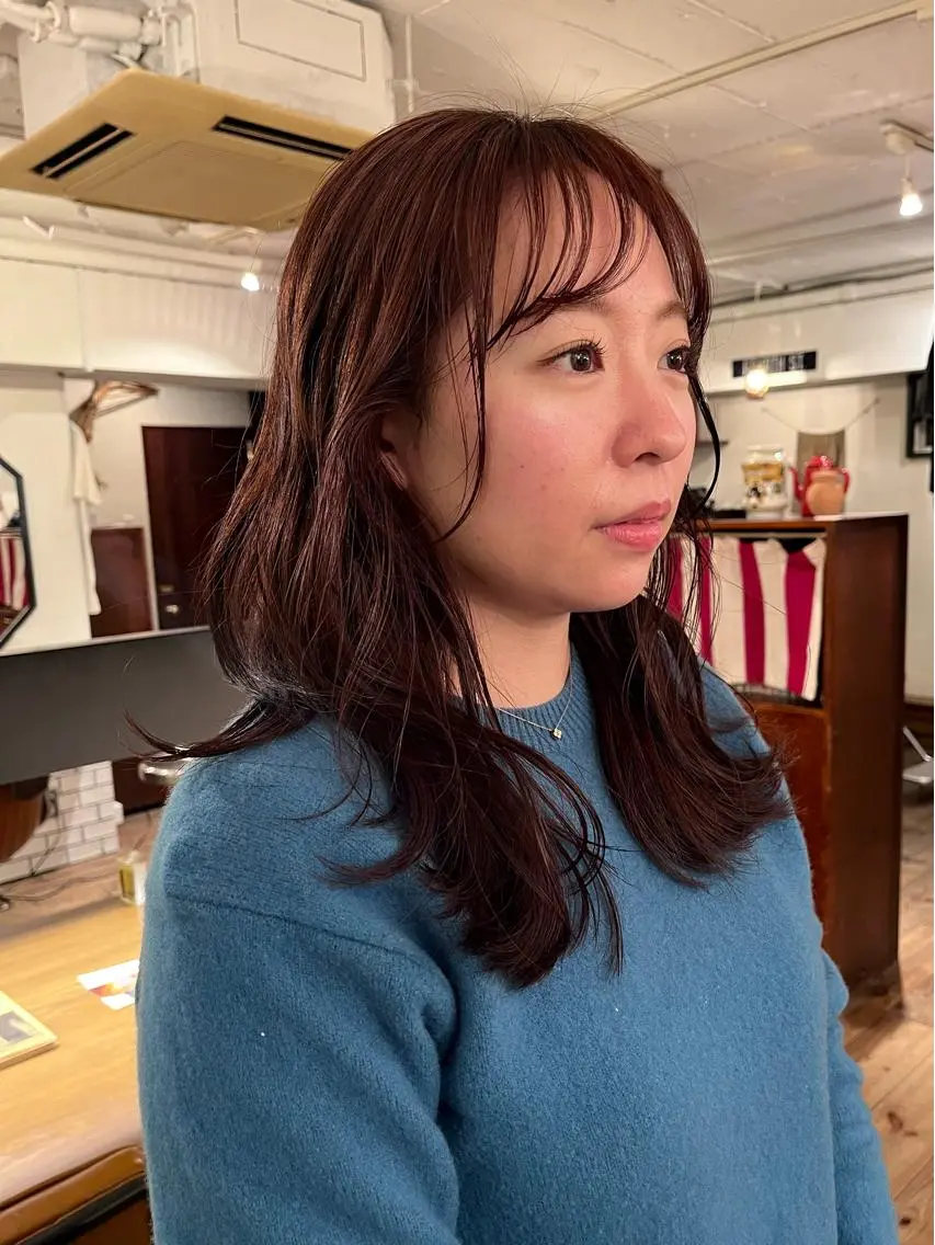 ミディアム カラー 透明感カラー ラベンダーカラー ピンクカラー ピンクラベンダー 🧸メンズカット 🧸conatsuのヘアスタイル