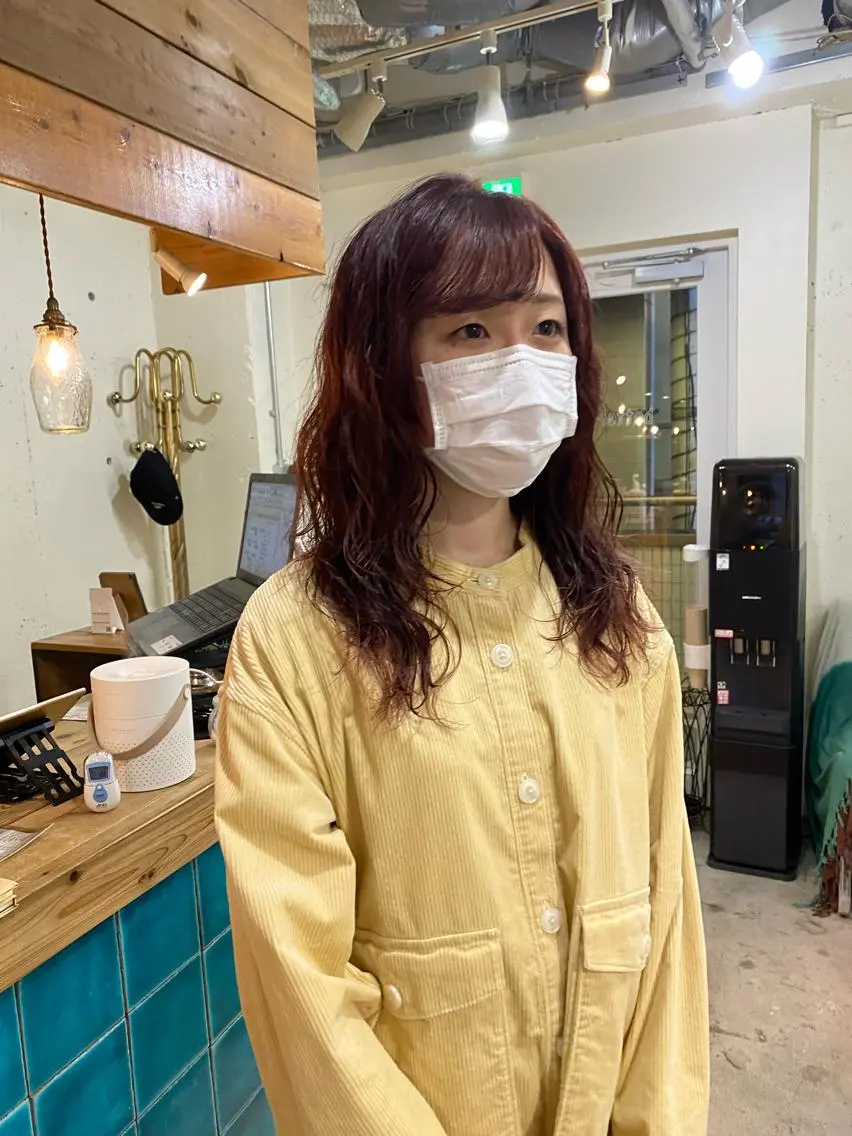 ロング カラー パーマ カット パーマ トリートメント パーマ美容師 hanaのヘアスタイル