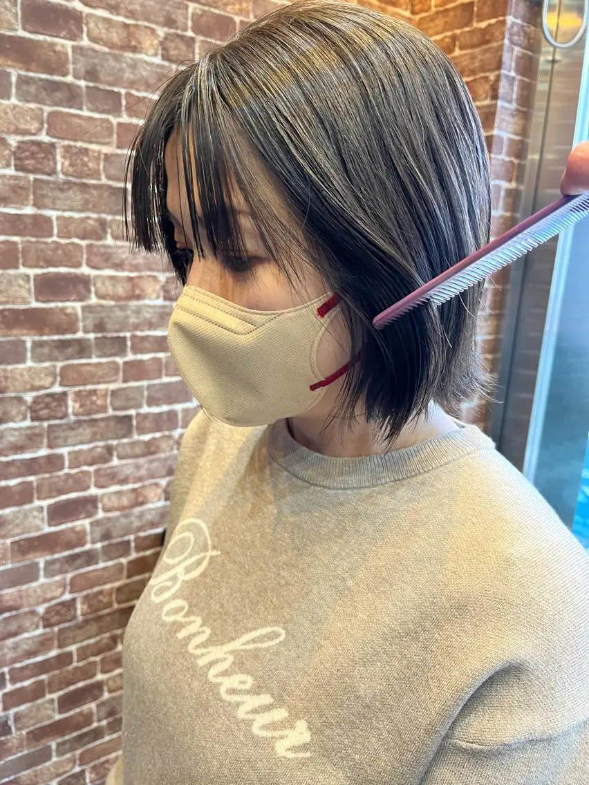 ショート カラー パーマ ヘアアレンジ メンズ キッズ ネイル マツエク・マツパ アイブロウ メンズブリーチ メンズハイライト メンズインナーカラー メンズ韓国風 ブリーチ 久木原 ゆりのヘアスタイル