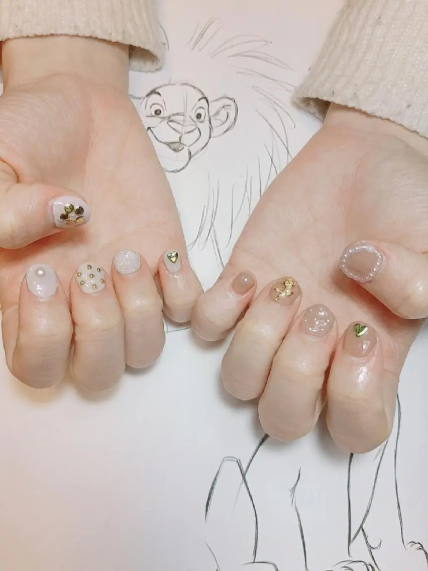 ネイル ショートネイル owlnail/ 平尾駅前/持込み専門のネイルデザイン