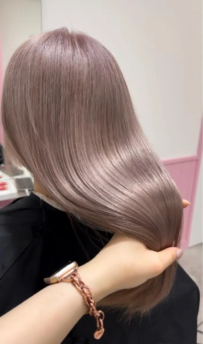 ロング 学生 ヘアカラー トリートメント ナナ♡レイヤーカット ♡似合わせカラーのヘアスタイル