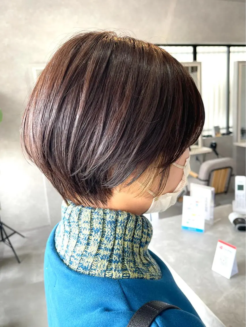 ショート カラー カット トリートメント 一ノ瀬 暁のヘアスタイル